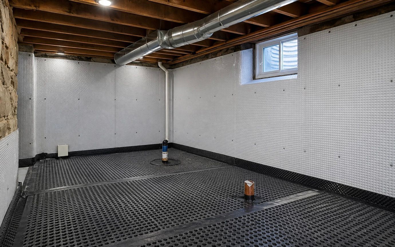 Basement Waterproofing — completed work in an Oxfordshire property
